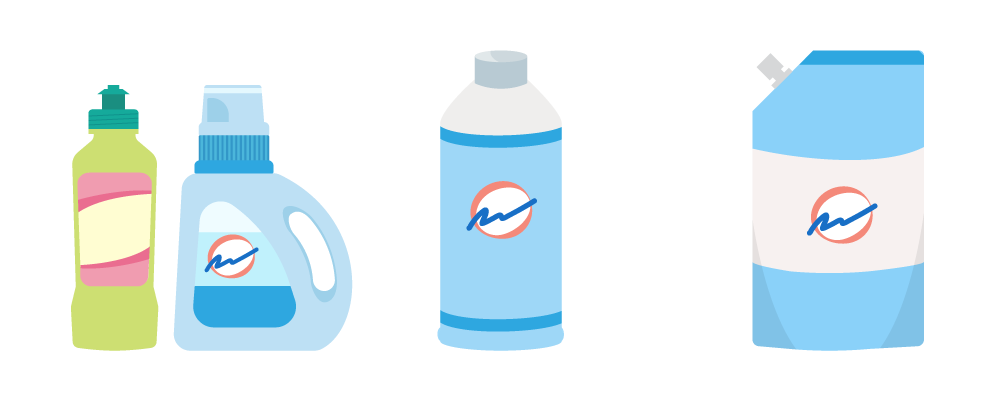 洗剤ボトルのイラスト