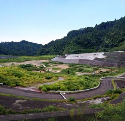 埋立処分場の全景